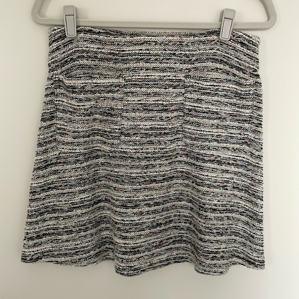 Loft A-line tweed skirt